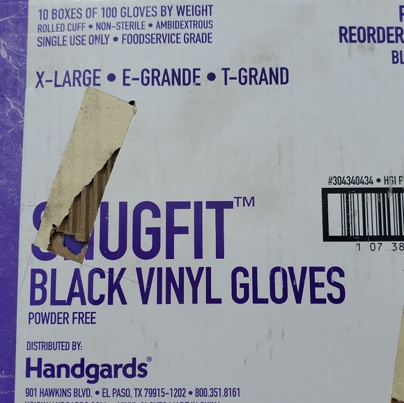200 XL Black Gloves - Picture 4 of 4
